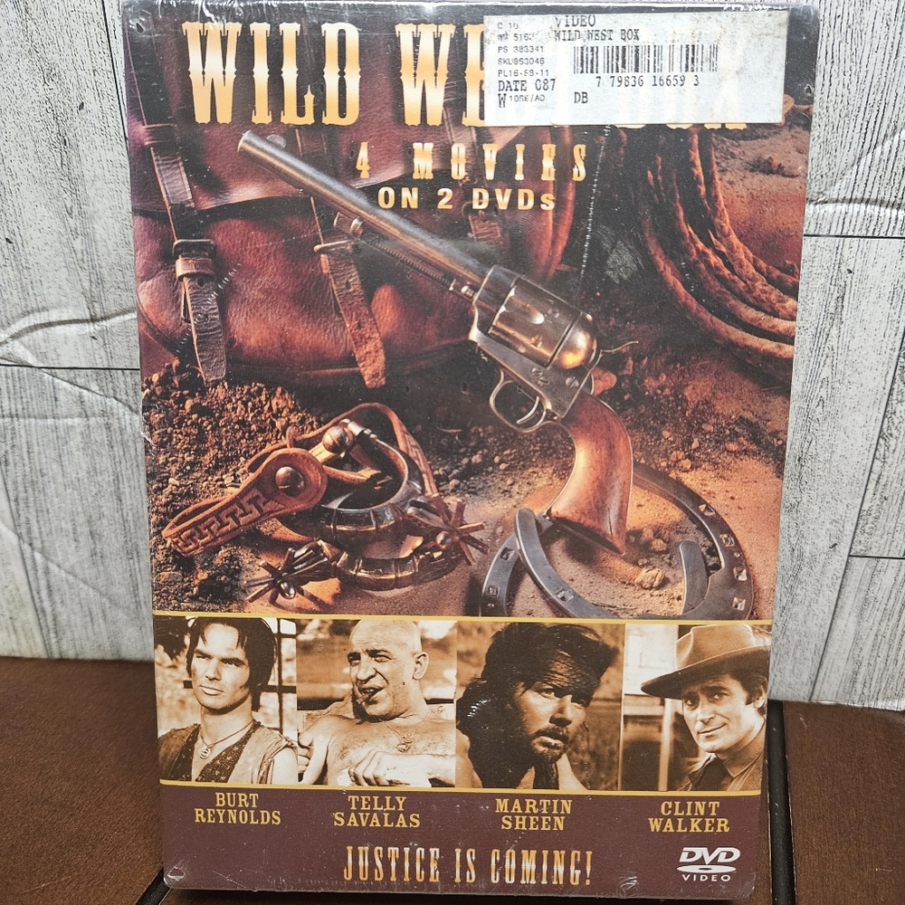 Wild West DVD Movies Volume 1 Volume 2 Justice is Coming 4 Movies on 2 DVDs